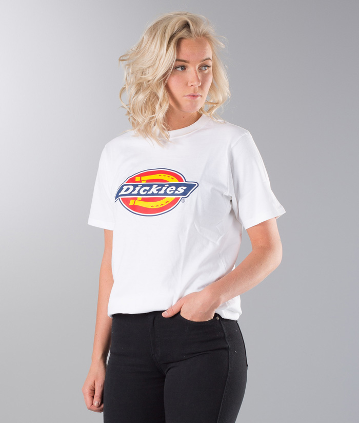 Áo thun trắng in chữ DICKIES size M